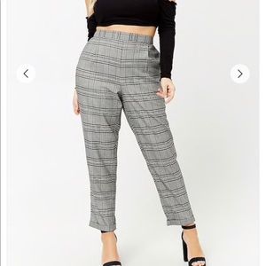 Forever 21 plaid slacks Large